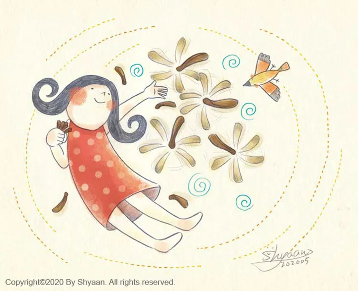 種子轉轉(鉛筆+電繪)