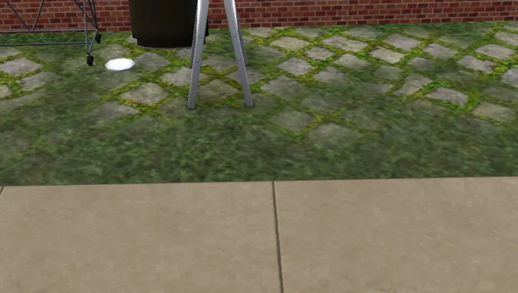 櫃員機前安裝了地燈。