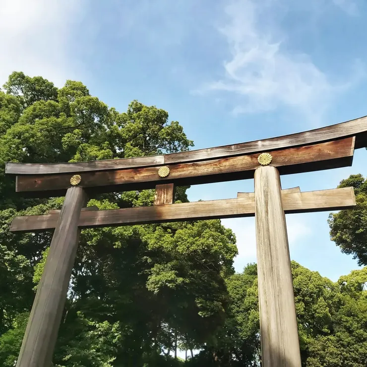 台灣扁柏做的大鳥居