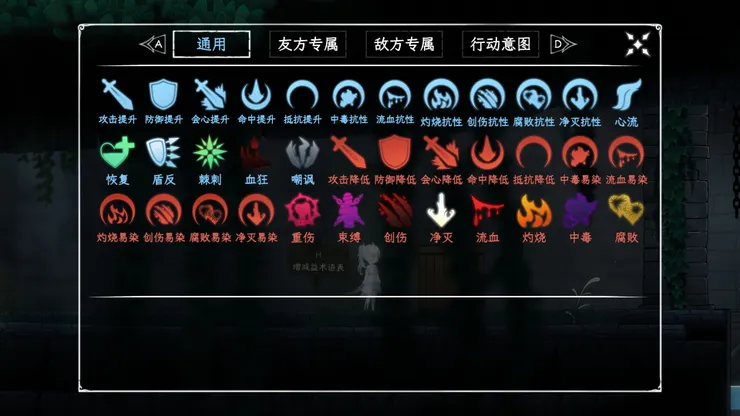 本作的BUFF&DEBUFF一覽