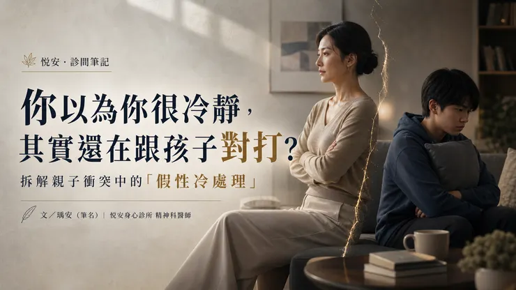 AI 示意圖：當孩子情緒失控時，大人以為自己正在冷靜設界線；但若持續計次、說理或對峙，孩子感受到的可能不是支持，而是被壓制與挑戰。