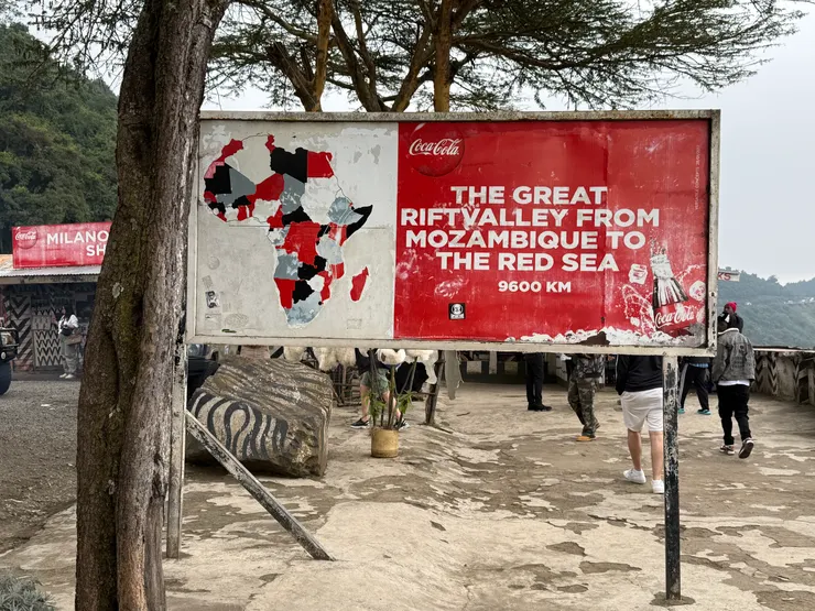 解說牌，這邊也是在肯亞段起頭的打卡點～