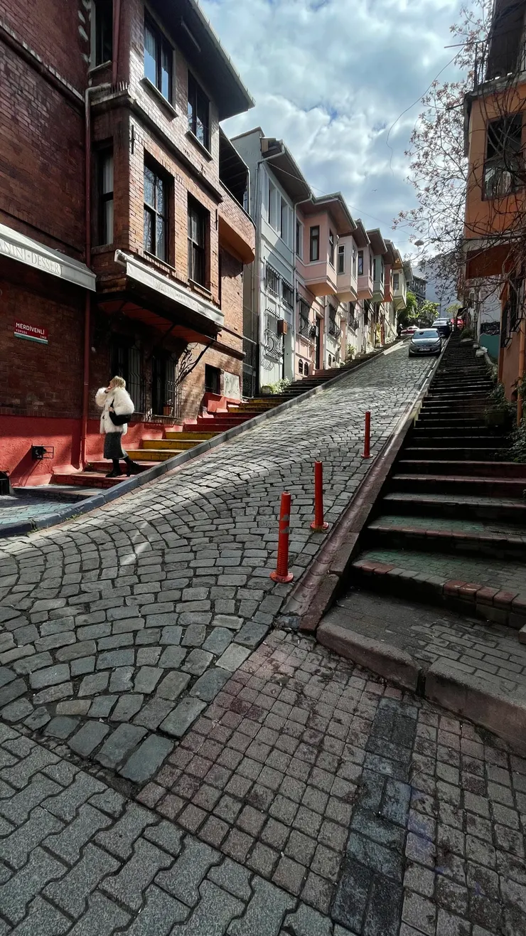 我的腿在抖～膝蓋在尖叫！其實有階梯好像也沒有比較好。