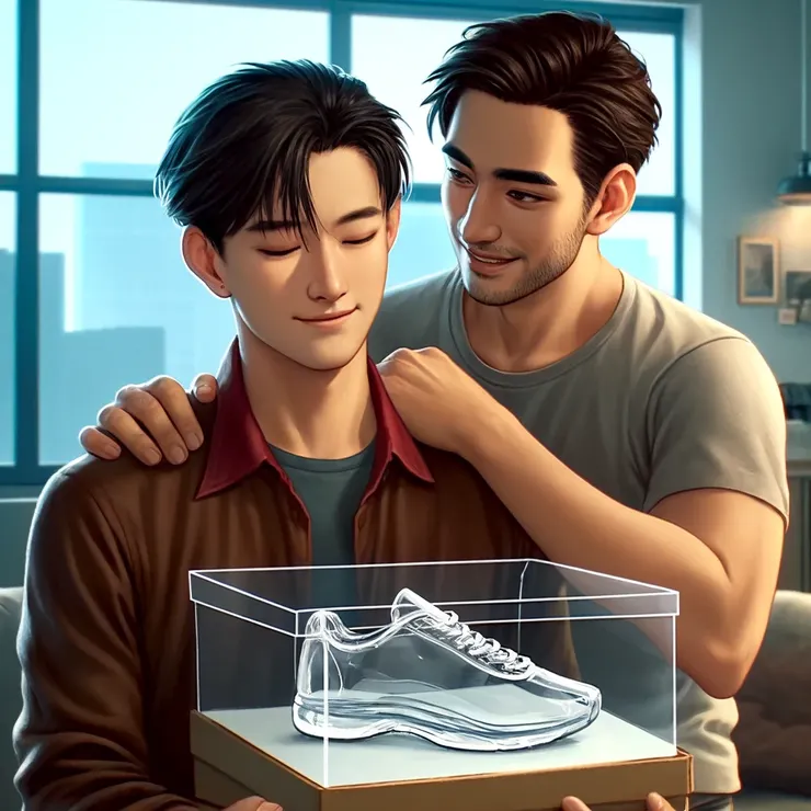 告白的透明鞋盒