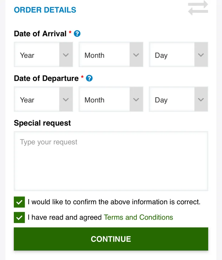 何時入境（填第一個會到的東非簽證國）及何時出境（最後一個會出境的東非三國），備註可以把行程貼上去～