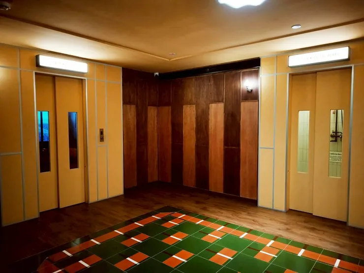 十字梯廳的中央區域