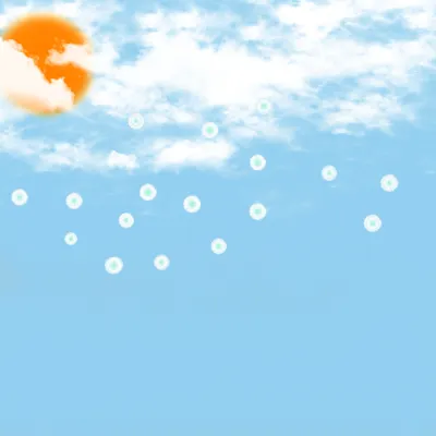 飛舞雲朵蒲公英