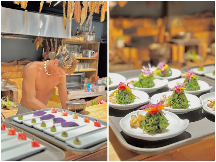 來自寒舍艾美的里艾主廚在內場為大家備餐