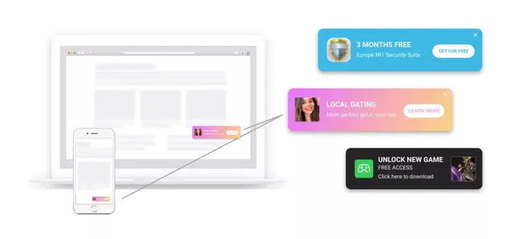 Adsterra In-Page Push ads