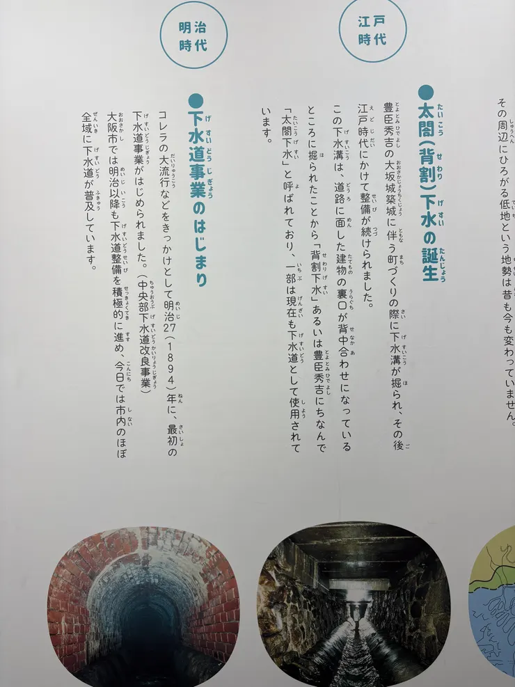 在一些主要建物下，則是建置這種地下水道。