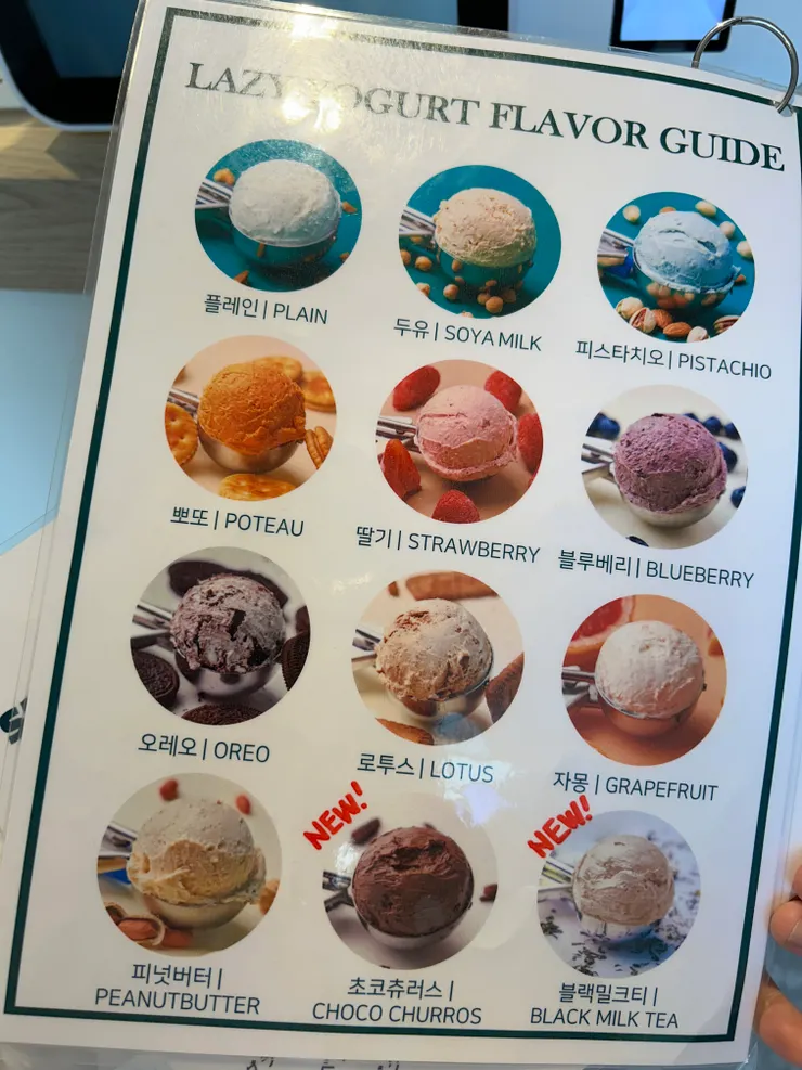 包含原味共12種口味的希臘優格