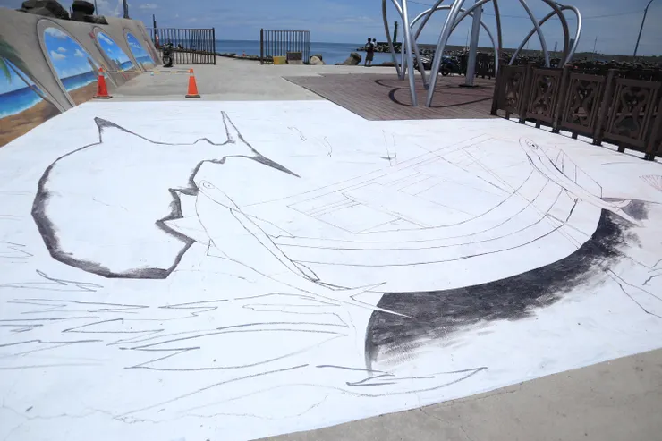 尚在繪製的3D地景圖