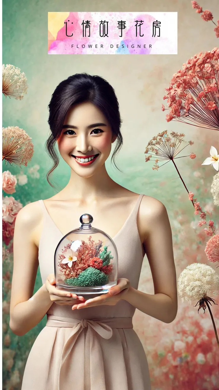 台南著名花店『心情故事花房』——台南花卉中心最新玻璃花盅,為開店、升遷、開幕添上優雅祝福