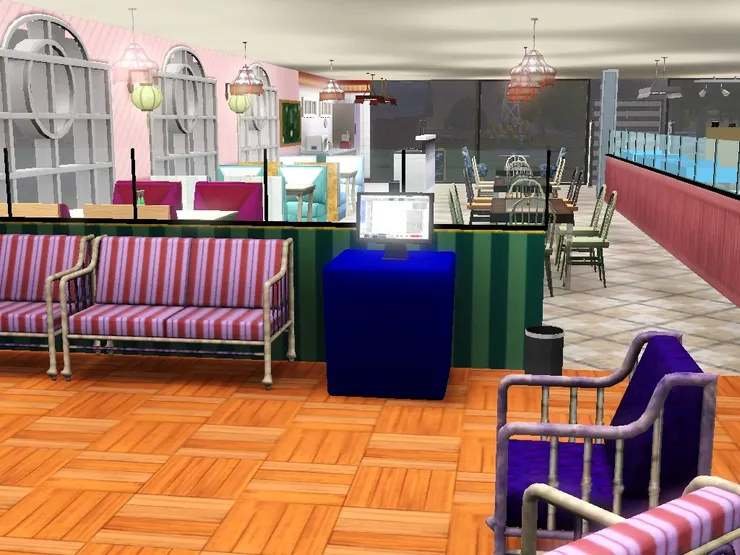 站起來也看得到門口和窗外,所以這裏也很開揚。