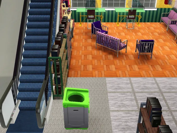 扶手梯也在店裏的中央位置,剛好分區內外兩區。