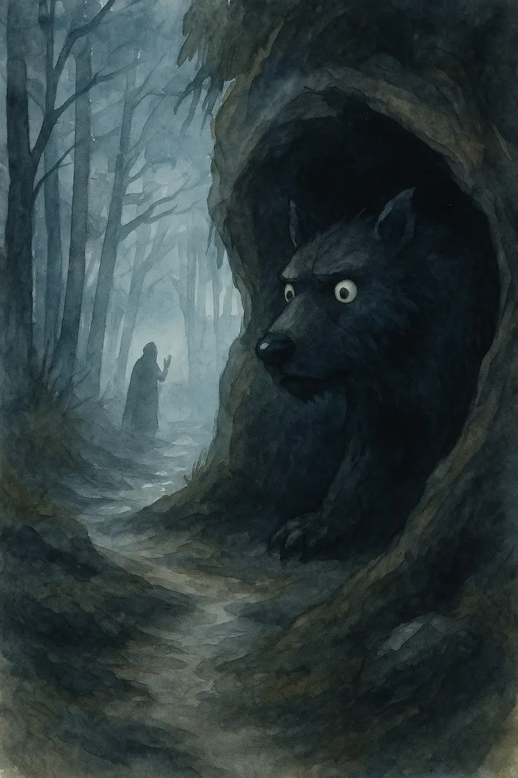 爐火雖暖，但那道來自舊森林的影子，總在起霧時，無聲地，站在遠方。