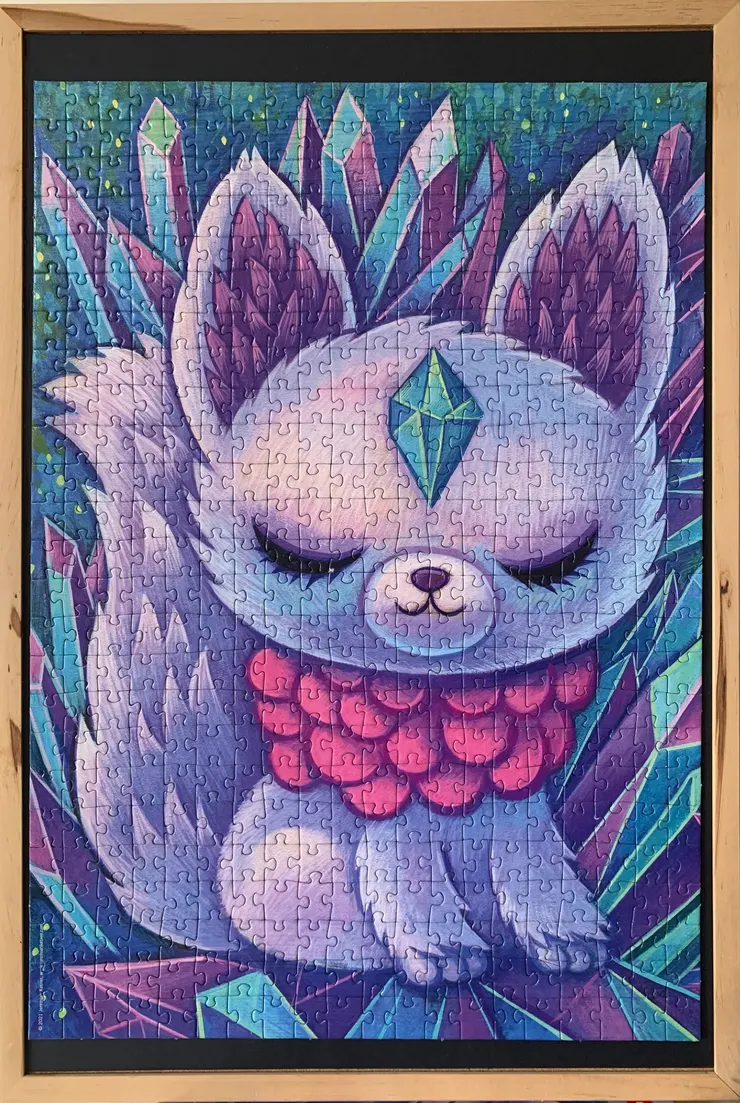 完成的貓咪拼圖。