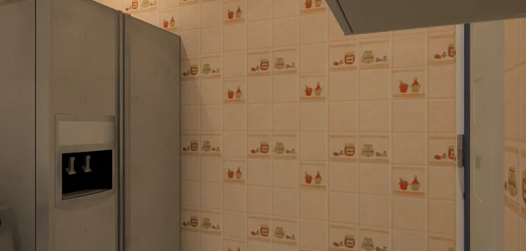 開雪櫃門也要用上這個空間。