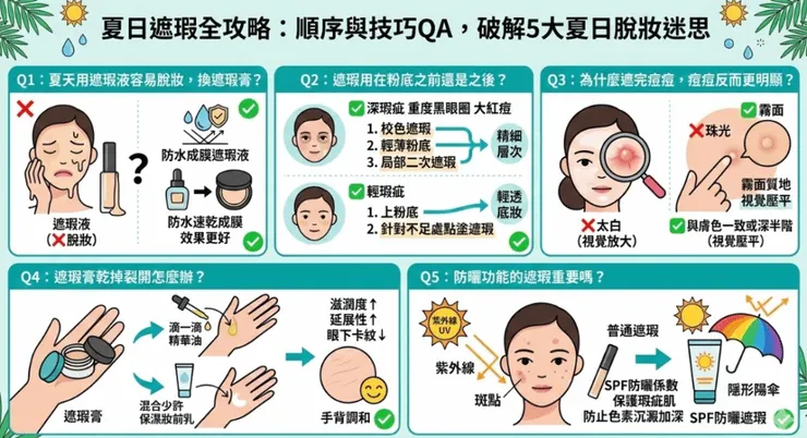 夏日遮瑕全攻略