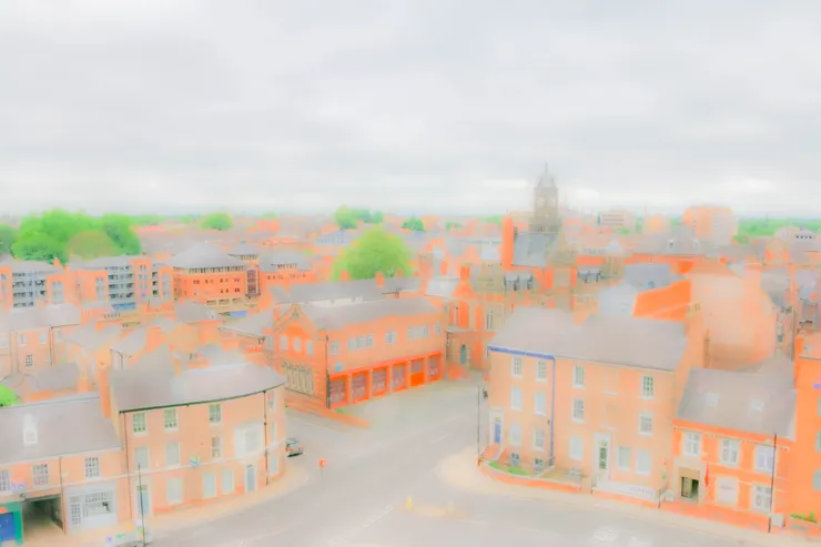 從克里福德塔的高處,向外看去的約克一景