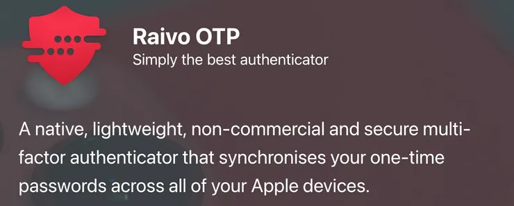 Ravio OTP 官網自稱非商業，2025/09/14 查詢