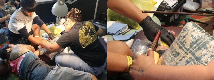 台灣國際紋身藝術展 / 原住民傳統拍刺刺青