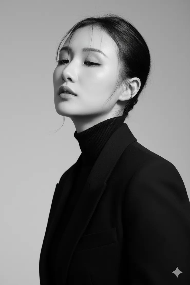 半回身光影（品牌形象構圖）