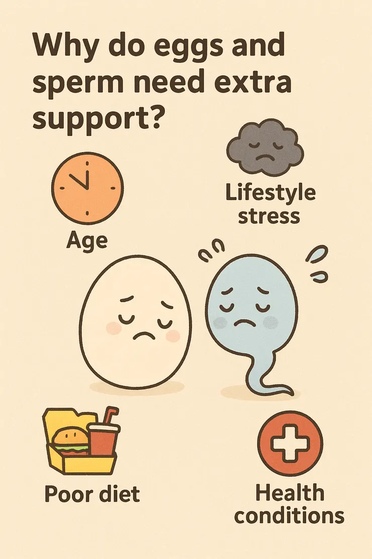 為什麼卵子精子需要額外支援?
