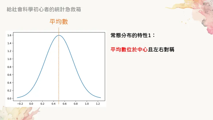 常態分布的第一個特性