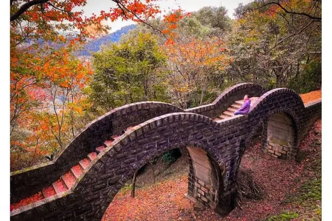 園區內雙拱橋（圖片截圖於網路）