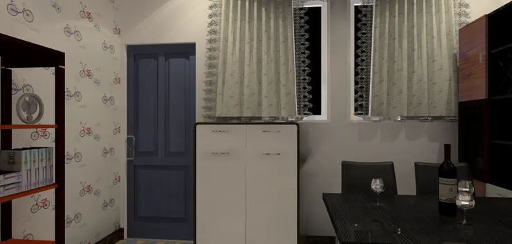 雖然我本身鞋子不多,但還是選了個有點大的鞋櫃。我看過有人會把雨傘放進去。