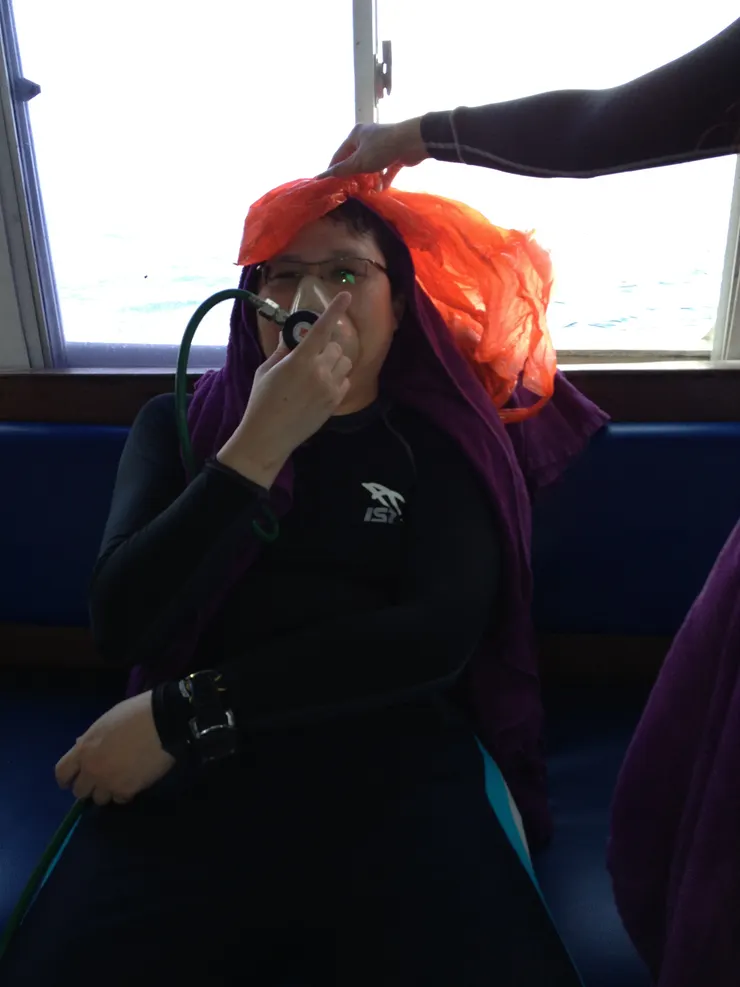 吸純氧 20min 降低潛水夫病的風險