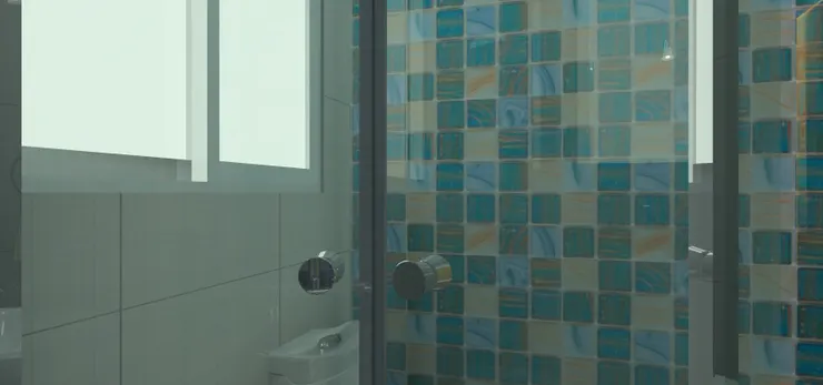 這個情景讓我想起以前洗完澡，要拉開浴屏的門出去的時候，到後期門很難拉開。