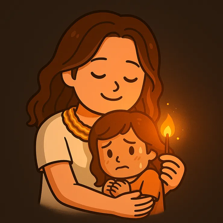 或許以後我還是會害怕,但至少現在,我願意承認,也願意牽著小小的自己慢慢往前走。小徑不亮,可腳邊有微微的光點,就足夠讓我們一步一步往前。原來勇氣不是一下子變得強大,而是當我願意陪著自己,一起走下去。