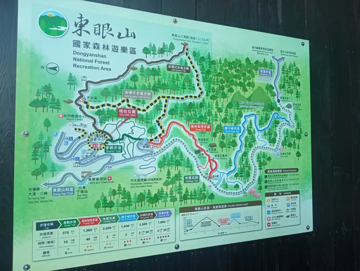 自導步道尚在整修,只能原路來回;遊客中心也尚在整修