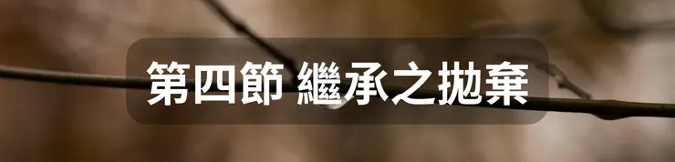 第四節 繼承之拋棄