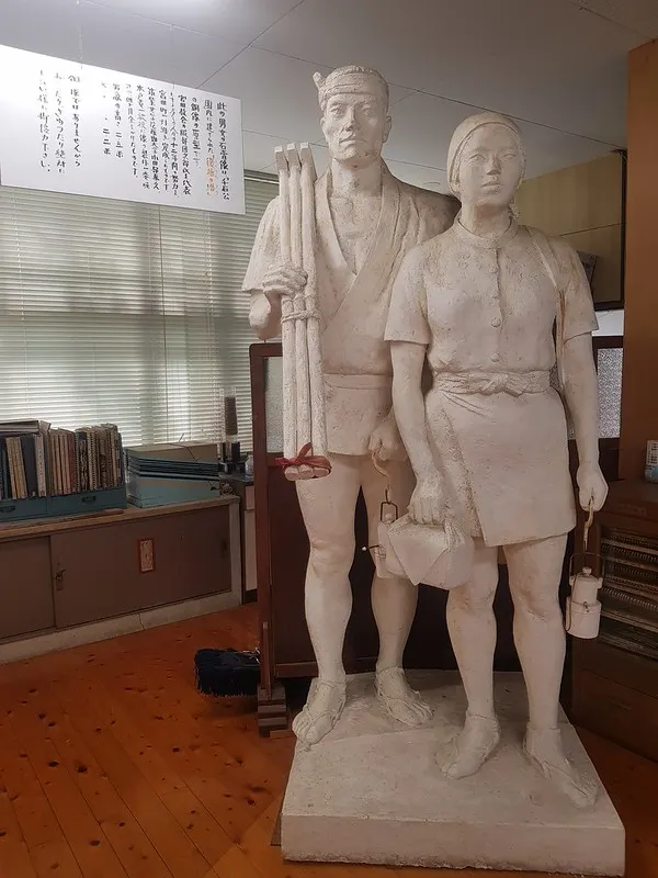 炭鑛犧牲者復權之塔的男女礦工像原型