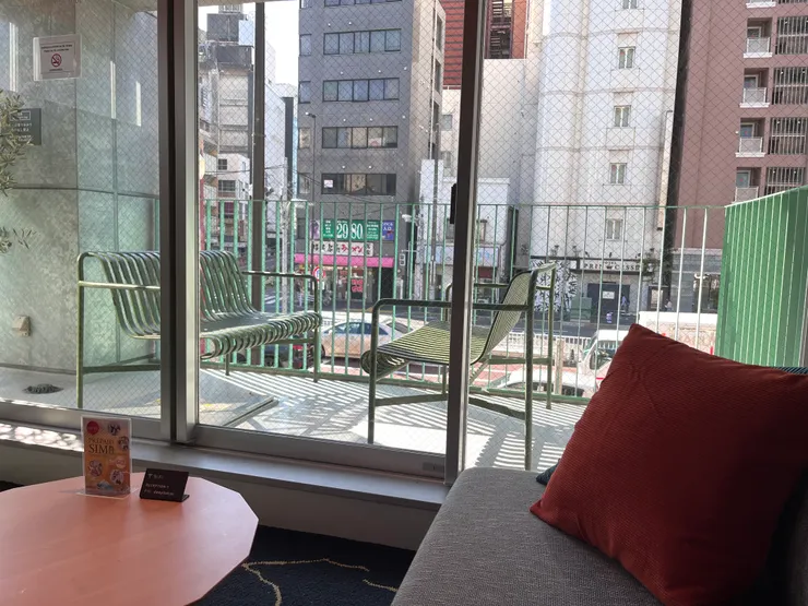 旅店內的小小交誼廳