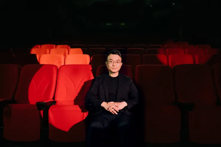 金馬執委會執行長 聞天祥《影迷學》線上課程拍攝現場／學籽文創 提供