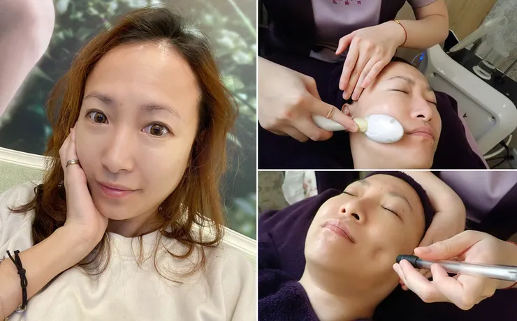 板橋美容去角質保養推薦│芮薇荷夢幻森林spa-板橋館│水飛梭氫水儀