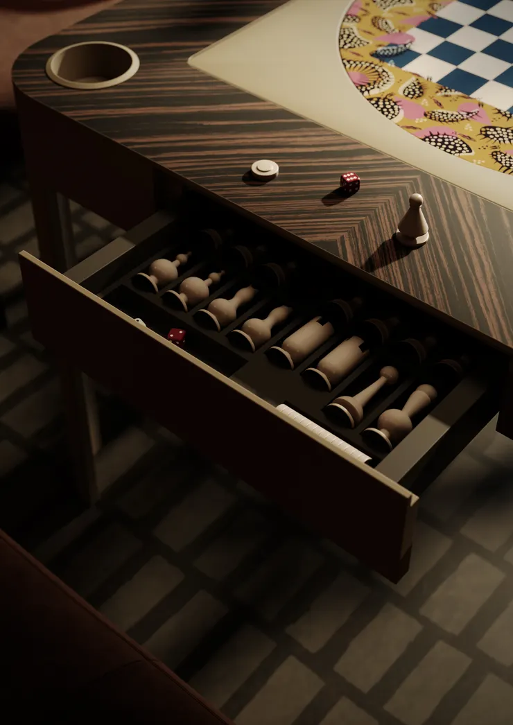 Vismara Design的ENIGMA CHESS TABLE