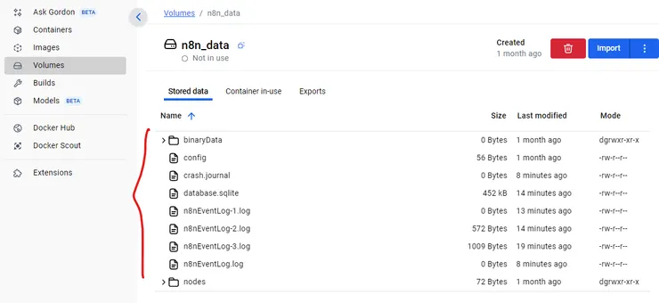 n8n資料實際存在這裡