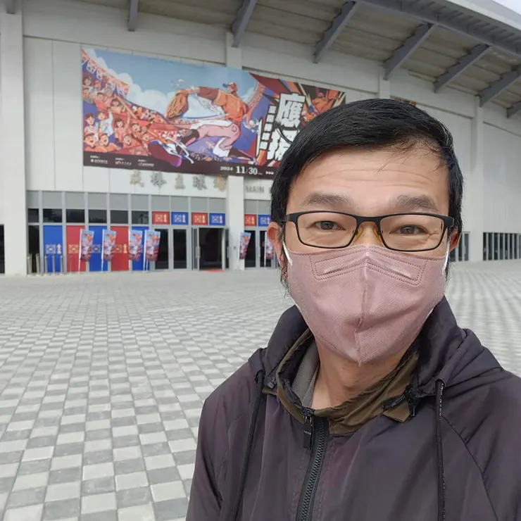 亞太國際棒球訓練中心成棒主球場館口自拍