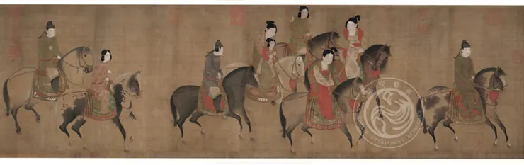 宋.李公麟畫麗人行卷(下載自台北〔故宮博物院〕典藏資料檢索)