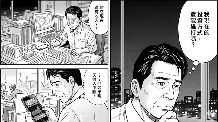 如果明天收入中斷，我現在的投資方式，還能維持嗎？