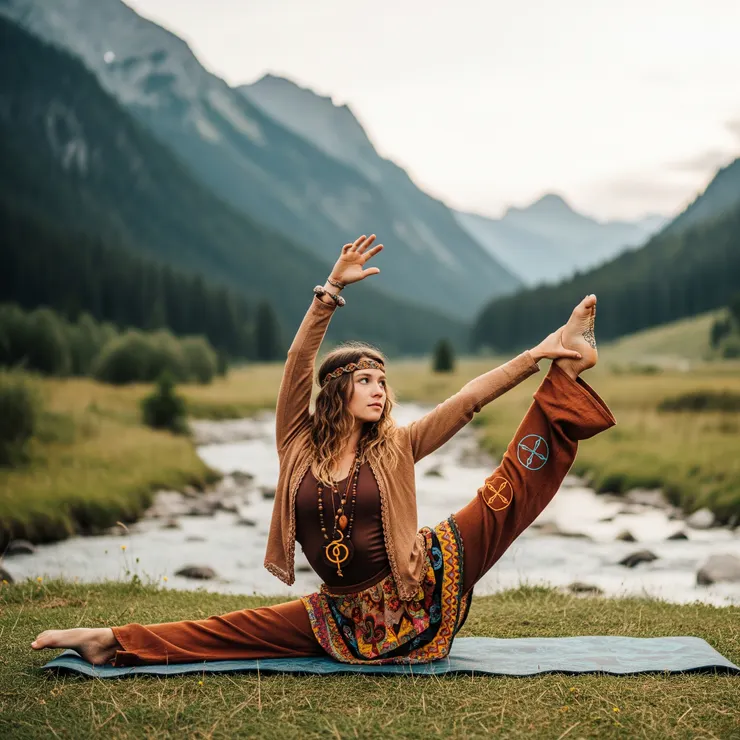嬉皮崇尚自然合一的瑜伽