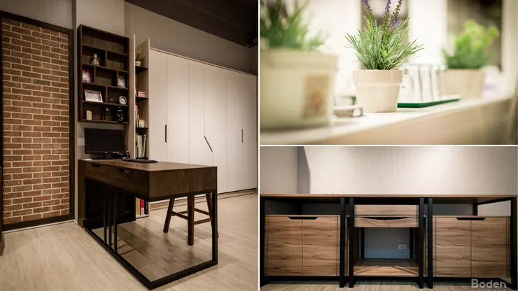 ▲搭配一些綠色植物與暖色調的燈光，讓整個空間更具舒適性和親和力。