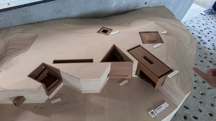 後來在ANDO museum看到當時的建模