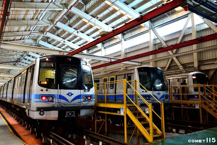 檢車區可進行基本的列車檢查