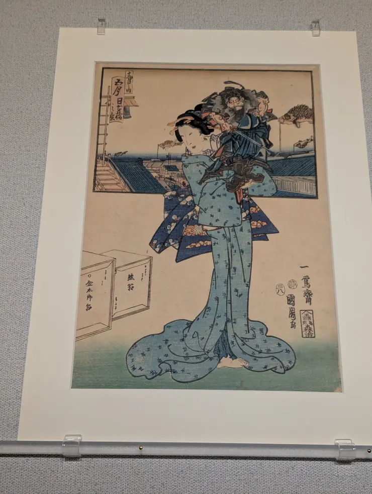 十二月之內    五月    日本橋之景--豐原國周